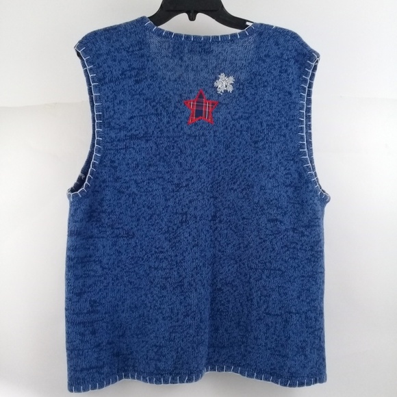 Bundle "3 x $20" ONE RESOURCE Womens Blue Vest Embellished Full Zip Xl - Picture 6 of 8